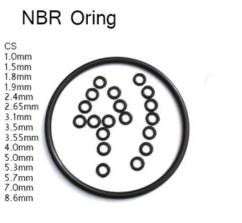 Гумени о-пръстен CS 5,0 мм от NBR, открит OD18 20 22 25 26 27 28 30 32 33 34 35 мм, нитриловое уплътняване на съединения на тръби на резервоара, уплътнение маслена шайби