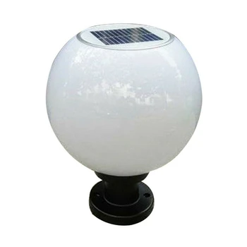 2X LED 200 мм, Слънчев, с монтиран на стената лампа, на открито, на кръгла топка, през цялата светлина, пътен лампа