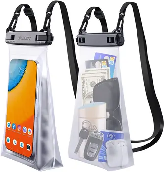 Водоустойчива чанта за мобилен телефон с голям капацитет на плаващ, за съхранение на слънцезащитен крем суха чанта за каране на лодка, плуване, каране на каяк