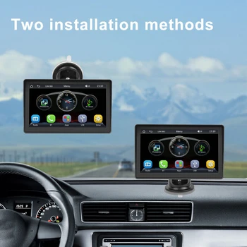 7-Инчовата Автомобилна Стерео HD 1024P, Безжична Carplay Android, Авто FM-радио, Mirrorlink, Преносима Автомобилна Стерео система с регулируем видео заден ход