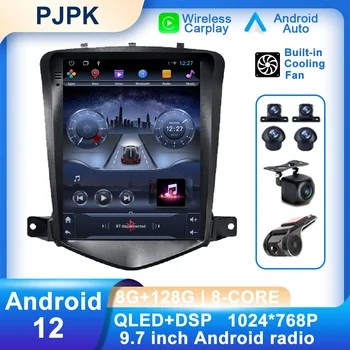 9,7 Инча Android 12 За Chevrolet Cruz 2009-2013 Радиото в автомобила AHD Мултимедия Безжичен Carplay Авто SWC Стерео-RDS GPS Навигация