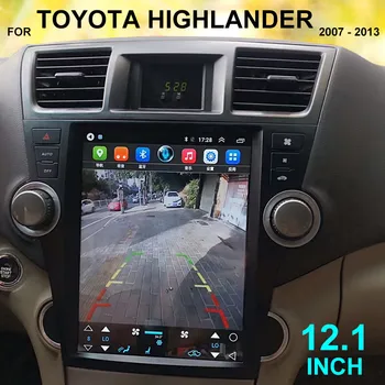 2Din Авто Радиоэкран Автоматично Мултимедиен Плейър За Toyota Highlander 2007-2013 Android 12 Bluetoorh Carplay Стерео DSP GPS