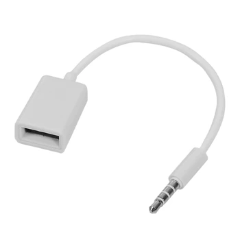 3,5 мм Plug AUX Audio USB 2.0, Женски конвертор, кабел, захранващ Кабел, Автомобилен MP3 за смартфони, мобилни телефони