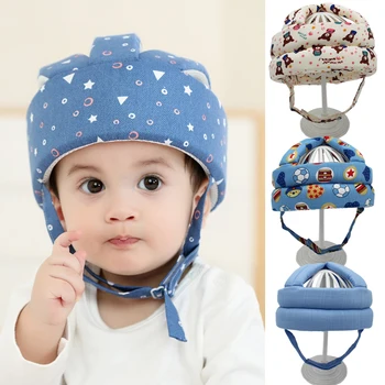 Детска Предпазна каска, защитна капачка за защита на главата при ходене дете, Регулируеми защитни шапки за проследяването стъпки пълзи, едно дете се учи да ходи