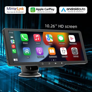 Универсално 10,26-инчов автомобилното радио, Мултимедиен плейър, безжичен Carplay Android, автоматична навигация с touch screen, IPS-дисплей, видео рекордер