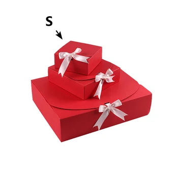 Нов Подарък Декор Опаковка Чанта За Съхранение на Свети Валентин Подарък Кутия От Крафт-Хартия за Сватбената Риза Опаковъчна Кутия Бисквити За Печене На Рожден Ден