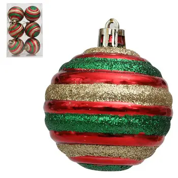 Висулки във формата на елхи, 6 бр., Празнични ярки цветове, Коледна Блестяща пудра на прах, висулки във формата на Коледна елха, подарък