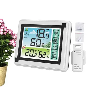 Термометър за дома, цифров датчик за температура на външния въздух, безжичен сензор за температурата на външния въздух с дисплей на температурата и влажността