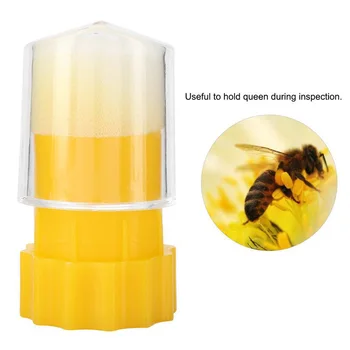 2 бр. Устройство за маркиране на пчелните на матката Бутилка с пчелен маркер Безопасно оборудване за маркировка за пчеларя Инструменти за пчеларството
