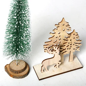 Коледен Дървена украшение, 3D пъзел, Елена, Дърво, Изделия за дома, украси за партита