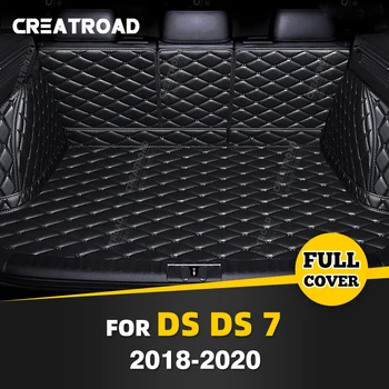 Автоматично подложка за багажника с пълно покритие за DS 7 2018-2020 19, Защита от мръсотия, тампон за багажник на кола, Аксесоари за защита на купето на товарен подложка