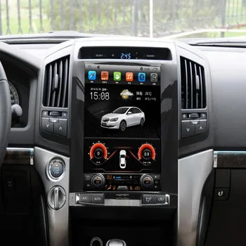 Android 13 128 GB 13,8 инча Автомобилен GPS навигатор в стила на Tesla за TOYOTA LAND CRUISER LC200 2008-15 Радио главното устройство Мултимедиен плеър