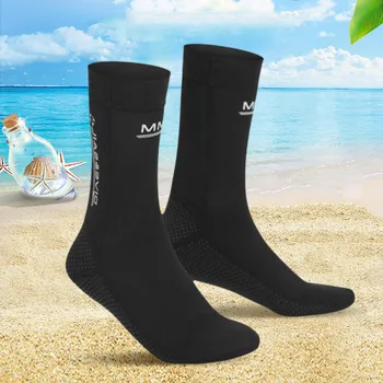 чорапи за гмуркане 3 мм, Нескользящие Унисекс обувки, обувки за гмуркане и сърф, Носене Неопреновый минерален Плажен чорап, преносим и лесен за водни спортове