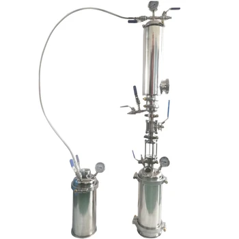 Двунаправленные бутановые екстрактори със затворен контур, обзавеждане за извличане на етерични масла с горни и долни пълнеж разтворител