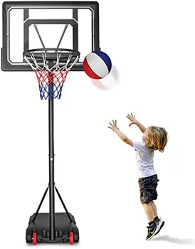 Обръч за деца на открито, преносима регулируема баскетболно система Goal, регулируема по височина детско баскетболното пръстен за децата на открито