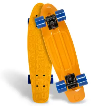 - инчов пластмасов скейтборд Cruiser, Нескользящая на палубата, за момчета и момичета на възраст от 6+ до £ 175, Оранжево